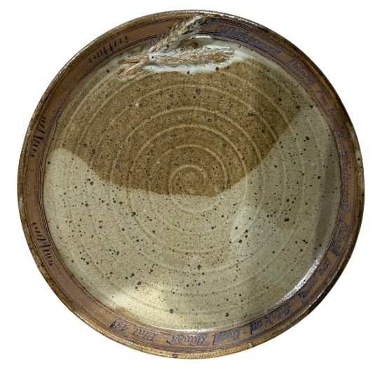 Vintage Vega Pottery Plate 12"