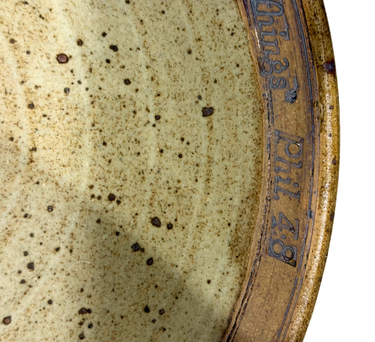 Vintage Vega Pottery Plate 12"