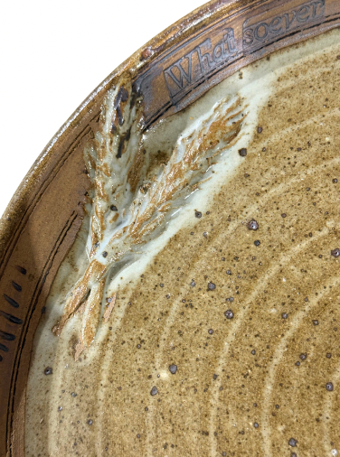 Vintage Vega Pottery Plate 12"