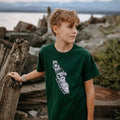 West Coast Karma- Vancouver Island Kids/Youth Tee Green