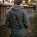 West Coast Karma- Vancouver Island Zip Up Hoodie Charcoal Grey