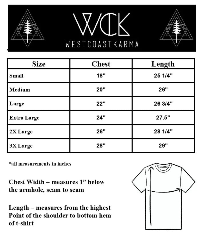West Coast Karma-Floral Orca Relaxed Fit Tee