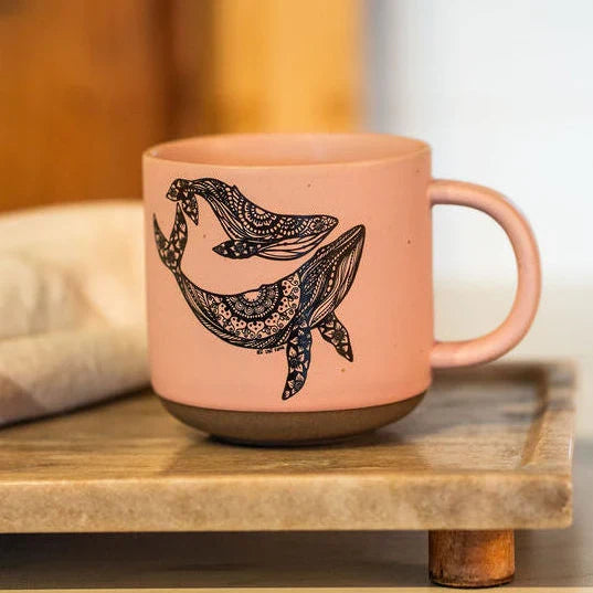 West Coast Karma-Mom and Baby Humpback Whale Mug