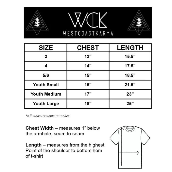 West Coast Karma-Rad Crab Kids/Youth Tee