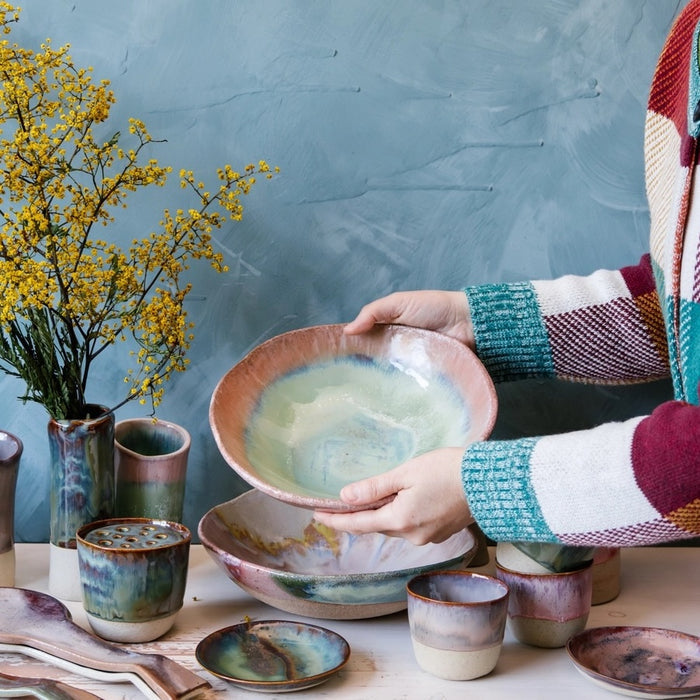 Woodfolk | Organic Ceramic Fruit Bowl | Eucalyptus
