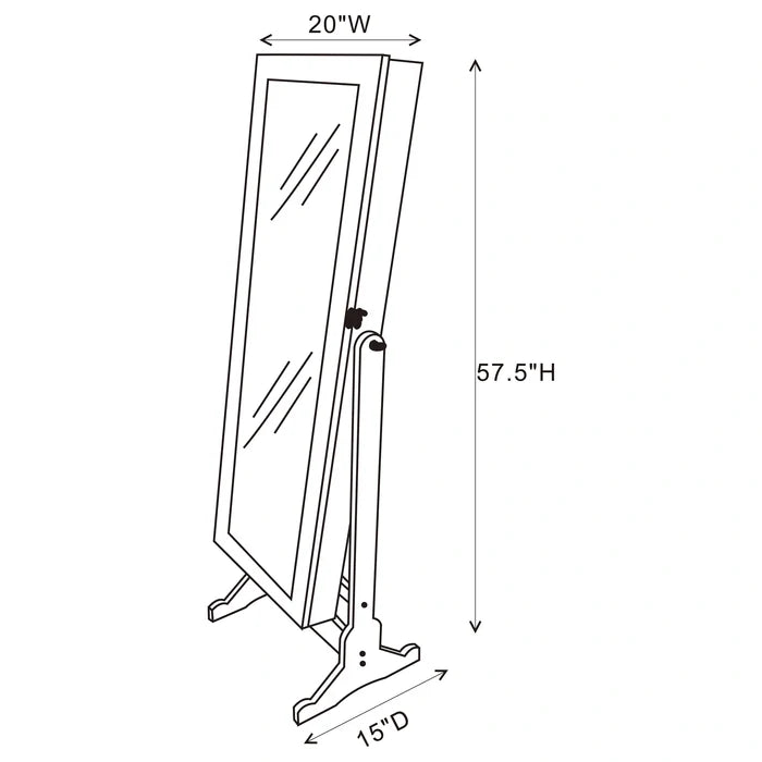 Yvonne Jewelry Cheval Mirror